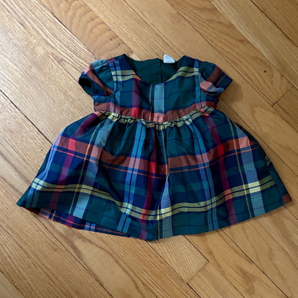 GAP Green and Blue Baby Dress